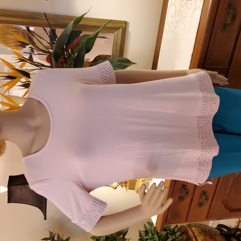 Peck & Peck Embellished High-Low Top